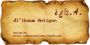 Ölbaum Antigon névjegykártya
